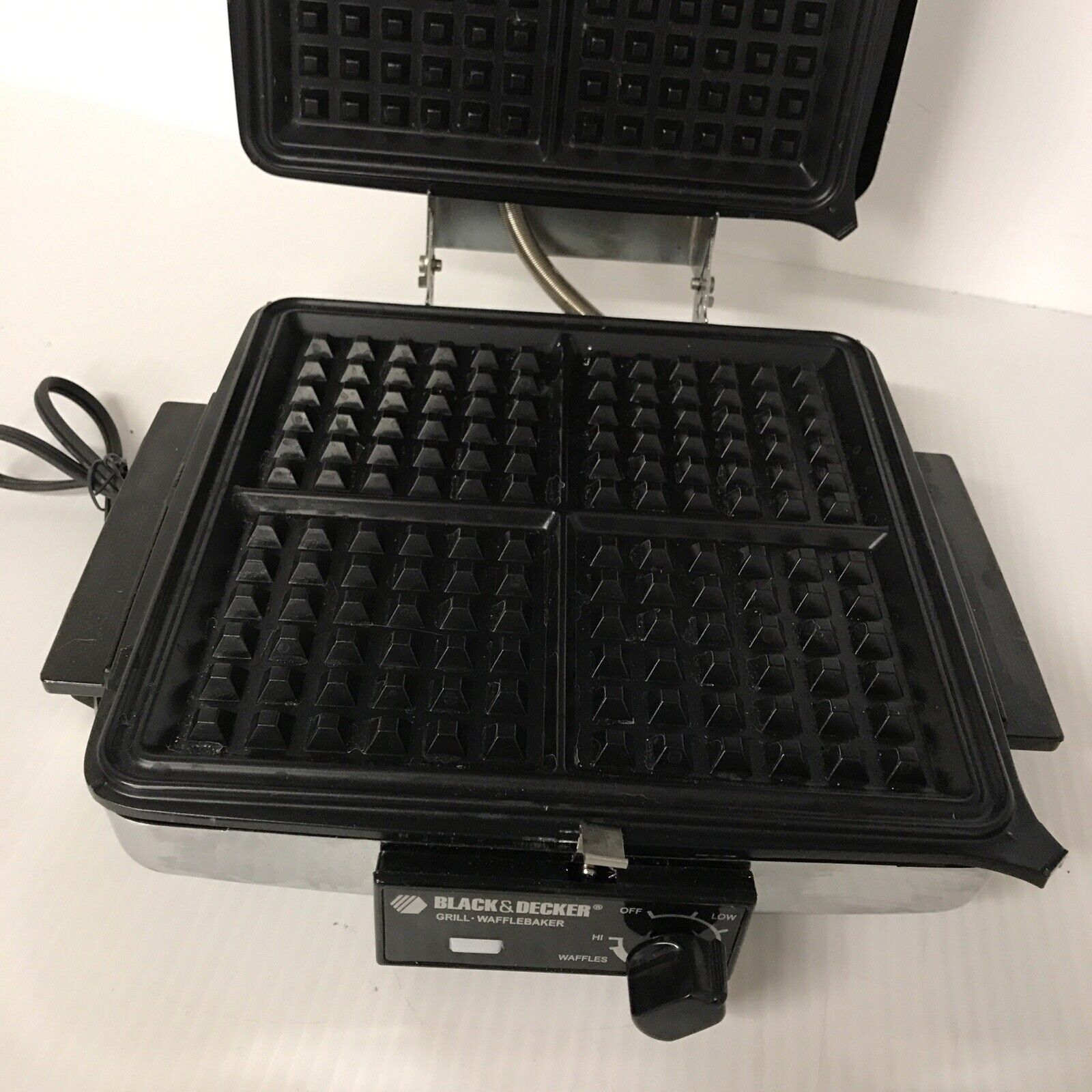 Black And Decker Waffle Maker Square Grill Model G48td Type 2 Tested Works