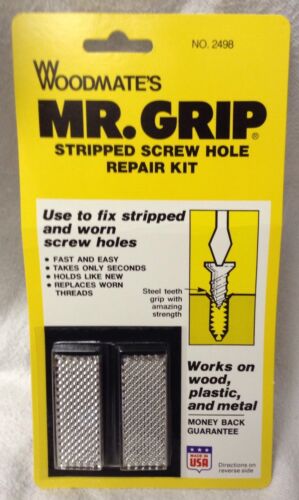 New In Package Woodmate's Mr Grip Stripped Screw Hole Repair Kits / Made In Usa