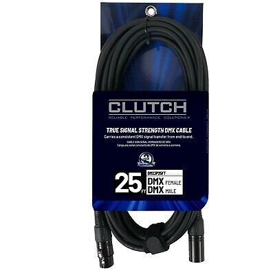 Clutch 25ft 3-pin Professional High Quality Dmx Lighting Cable
