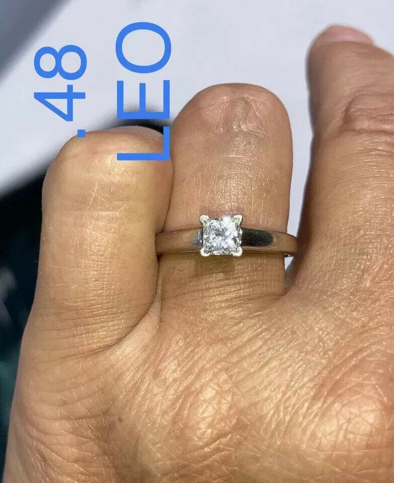 .48 Leo Princess Cut Engagement Ring