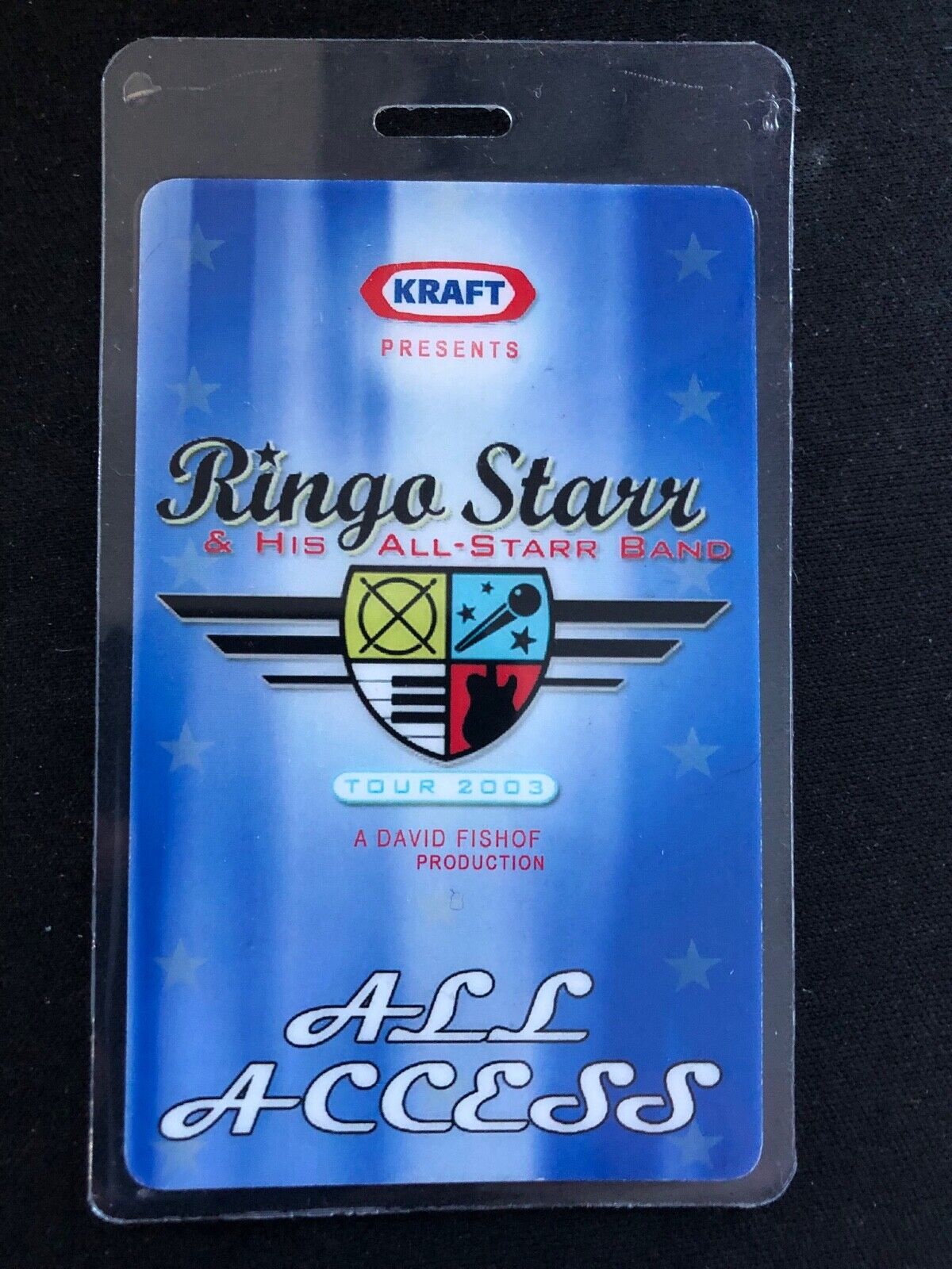 Ringo Starr Backstage Pass Laminate All Access- Gobble Up Sale!!!