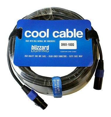 Blizzard Lighting  Dmx-100q "cool Cable"  100' 3-pin Xlr 22 Gauge Dmx Cable