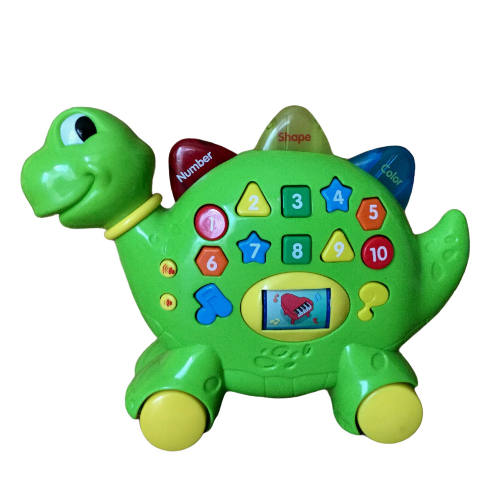 Dinosaur Bilingual Toy Music English Spanish Didactic Toy Colors Shapes Numbers