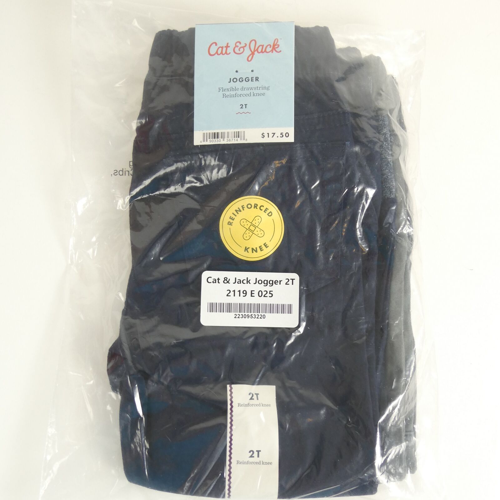 Brand New In Package Cat And Jack Joggers Twin Pack Navy Blue & Gray