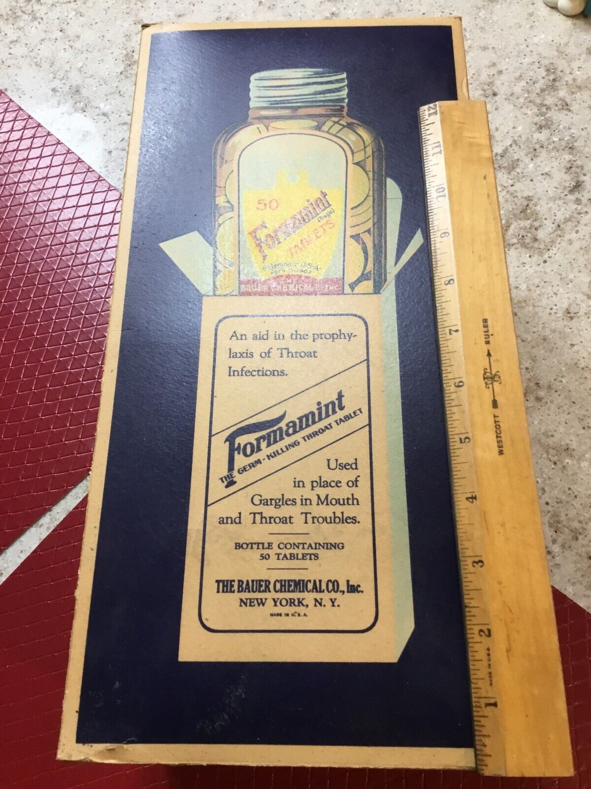 Vintage Advertising Display Box Formamint Tablets Dentistry